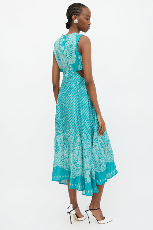 Zimmermann Linen Paisley Jude Dress