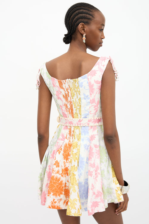 Zimmermann Linen Postcard Spliced Dress