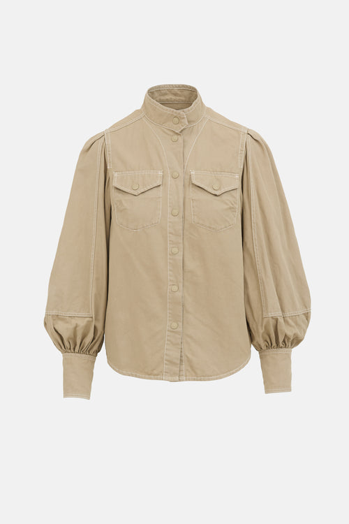 Zimmermann Linen Lantern Sleeve Shirt