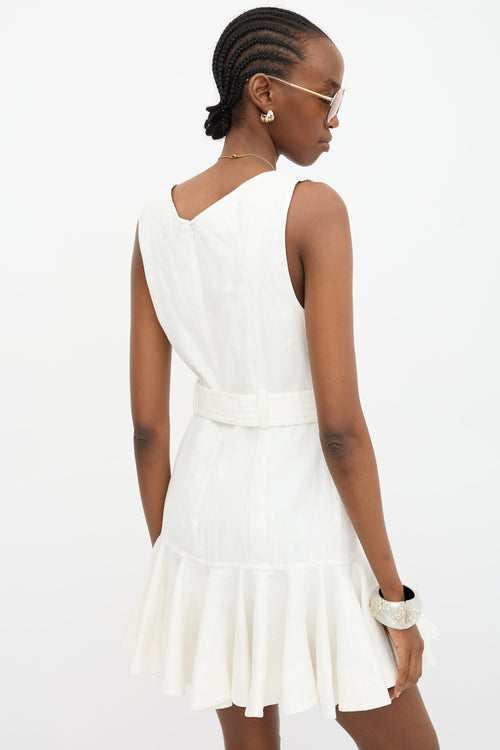 Zimmermann Linen Super Eight Safari Dress