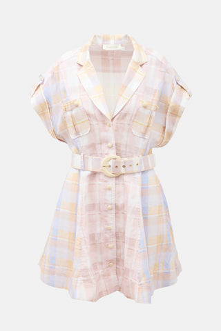 Zimmermann Linen Dancer Spliced Dress