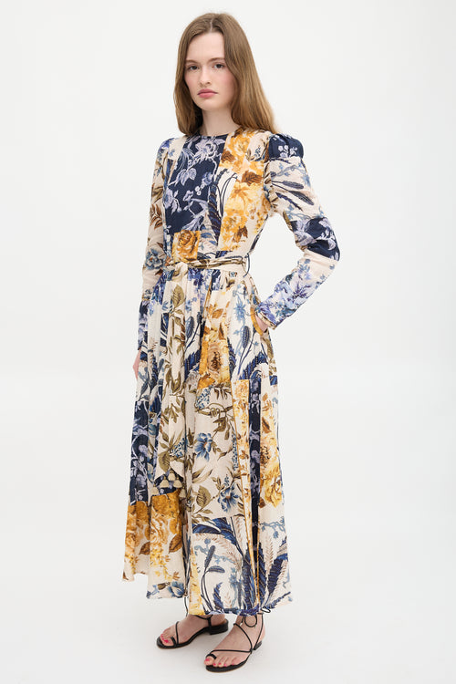 Zimmermann Linen Floral Aliane Dress
