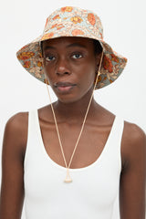 Zimmermann Linen Floral Bucket Hat