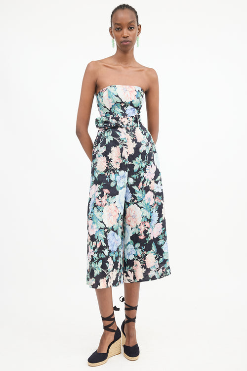 Zimmermann Linen Floral Honour Jumpsuit