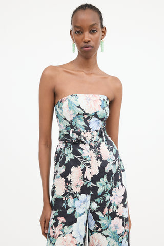 Zimmermann Linen Floral Honour Jumpsuit