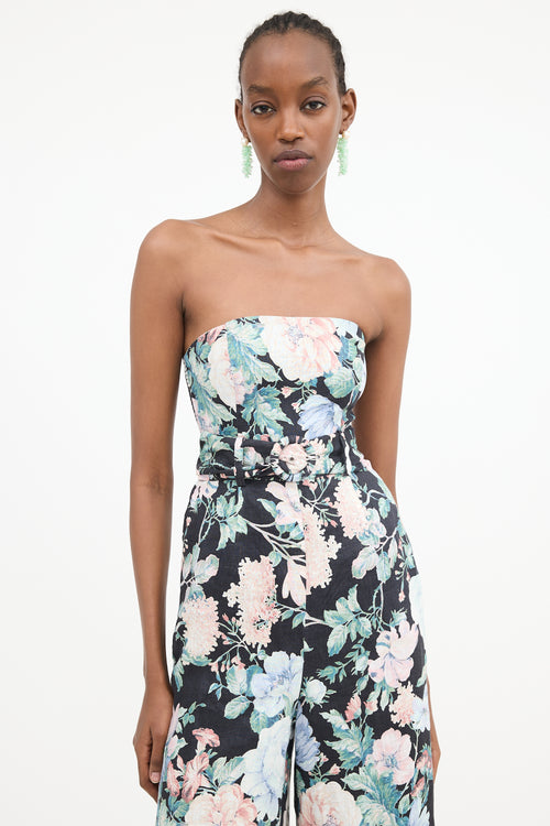 Zimmermann Linen Floral Honour Jumpsuit