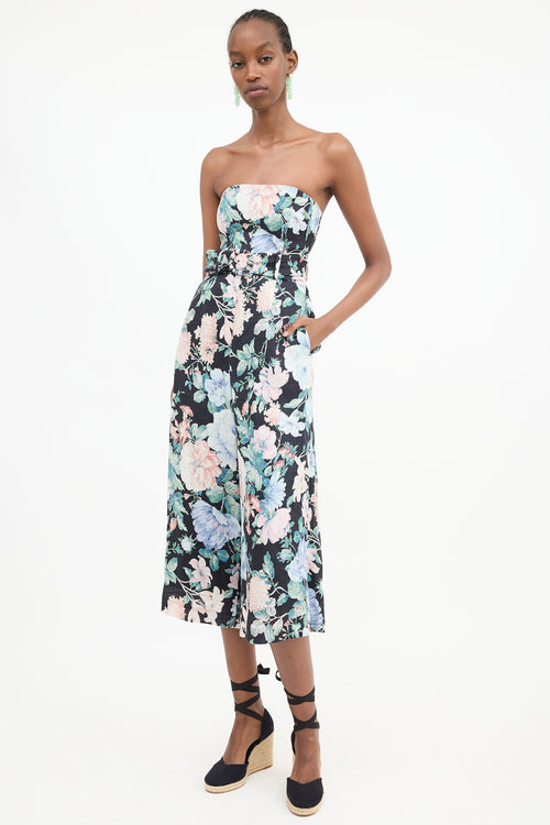 Zimmermann Linen Floral Honour Jumpsuit