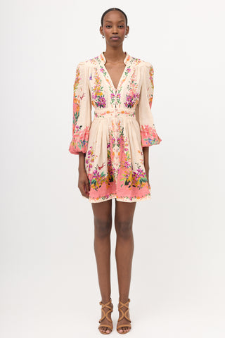 Zimmermann Linen Floral Tropicana Dress