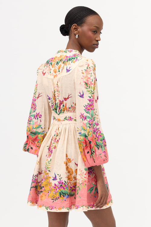 Zimmermann Linen Floral Tropicana Dress