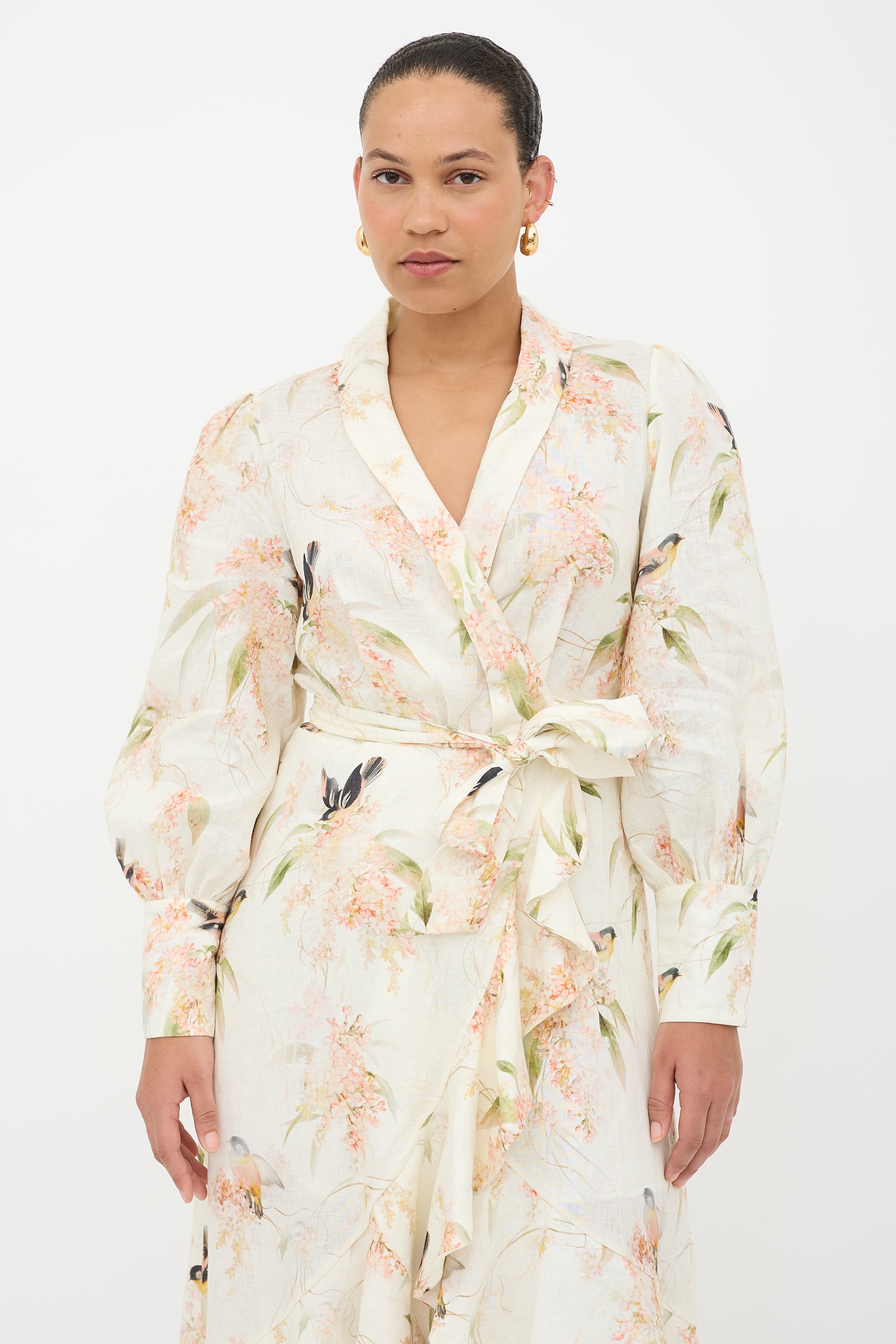 zimmermann linen wrap dress ZIMMERMANN