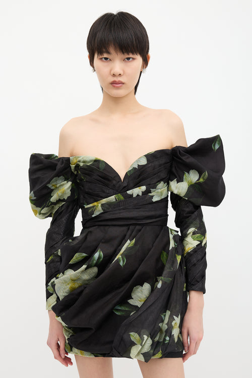 Zimmermann Linen Harmony Drape Dress