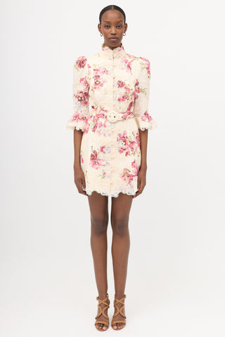 Zimmermann Linen High Tide Applique Dress
