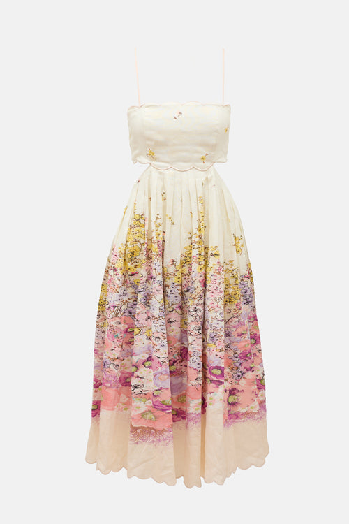 Zimmermann Linen Jude Floral Dress