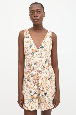 Zimmermann Linen Painted Heart Shift Dress