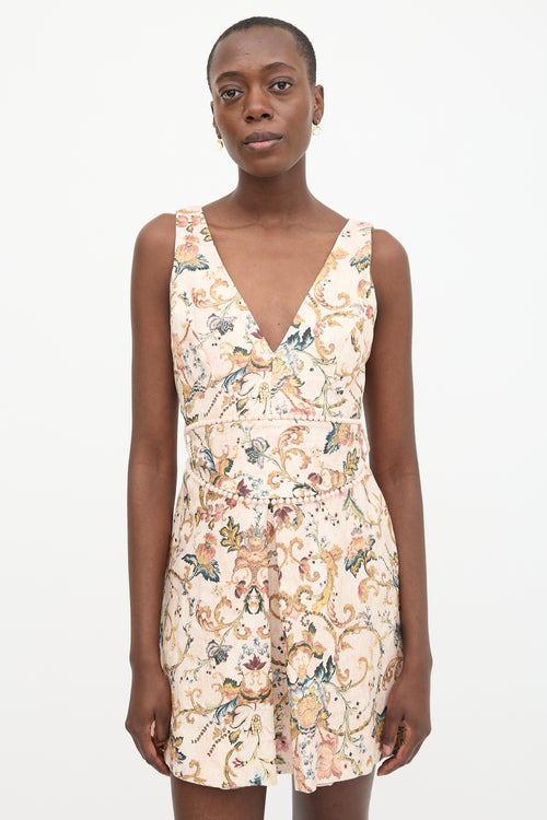 Zimmermann Linen Painted Heart Shift Dress