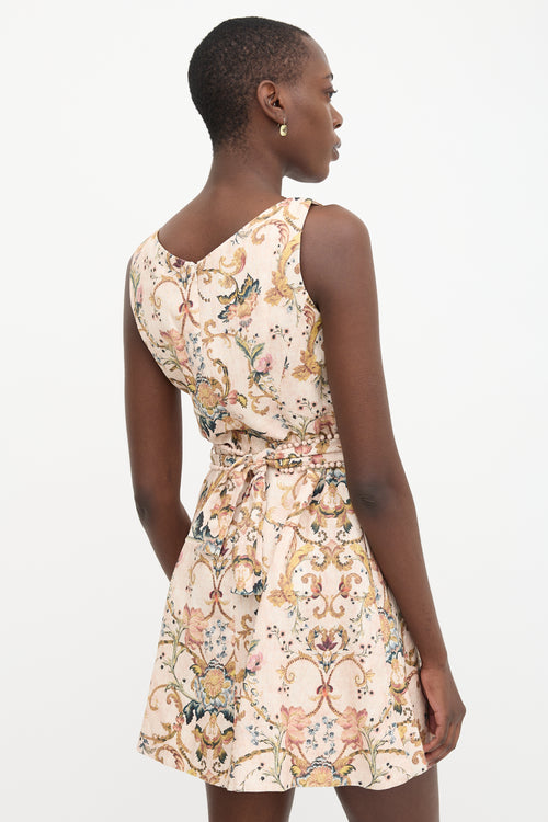 Zimmermann Linen Painted Heart Shift Dress