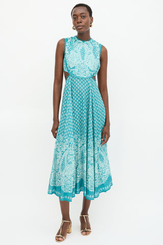 Zimmermann Linen Paisley Jude Dress