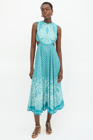 Zimmermann Linen Paisley Jude Dress