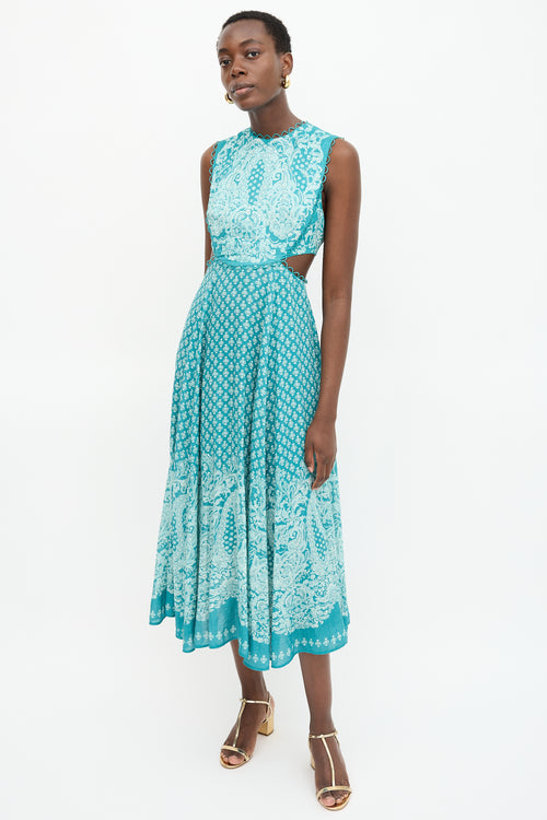 Zimmermann Linen Paisley Jude Dress