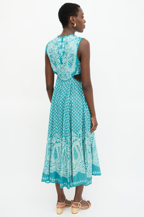 Zimmermann Linen Paisley Jude Dress