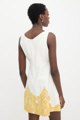 Zimmermann Linen Pleated Mini Dress