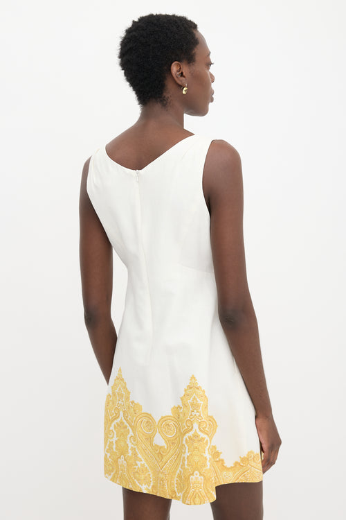 Zimmermann Linen Pleated Mini Dress
