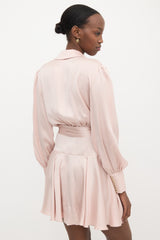 Zimmermann Silk Satin Mini Wrap Dress