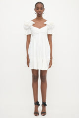 Zimmermann Linen Ruffled Mini Dress
