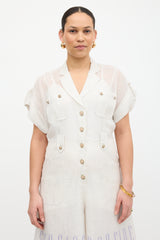 Zimmermann Linen Seaside Postcard Jumpsuit