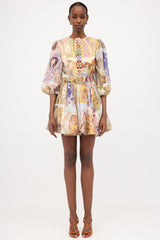 Zimmermann Linen & Silk Kaleidoscope Dress