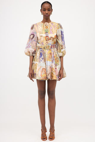Zimmermann Linen & Silk Kaleidoscope Dress