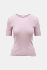Zimmermann Metallic Rib Knit T-Shirt