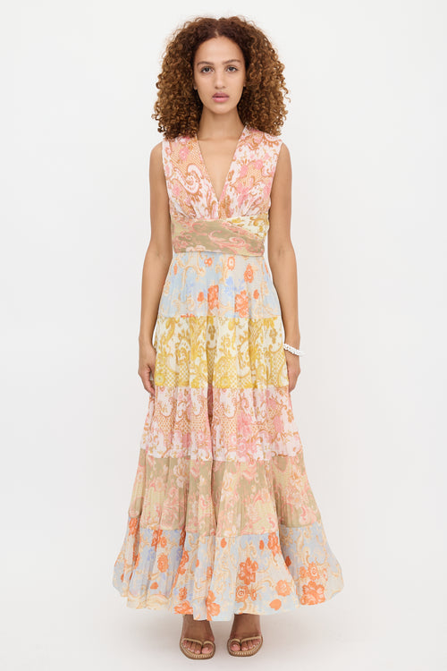 Zimmermann Plissé Postcard Dress