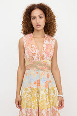 Zimmermann Plissé Postcard Dress