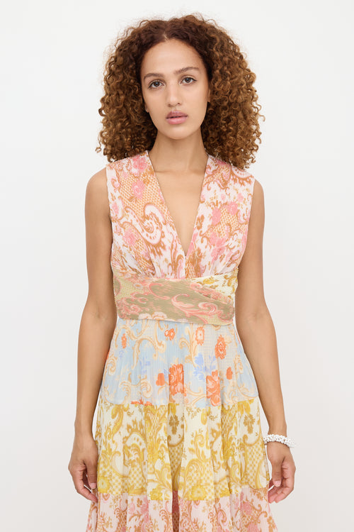 Zimmermann Plissé Postcard Dress