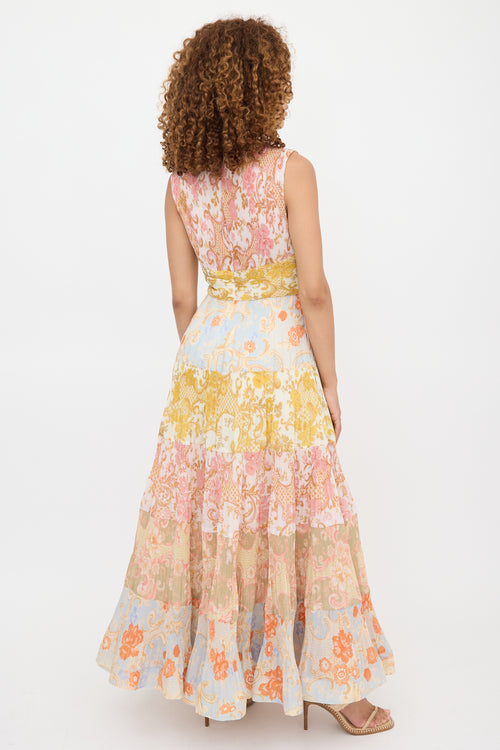 Zimmermann Plissé Postcard Dress