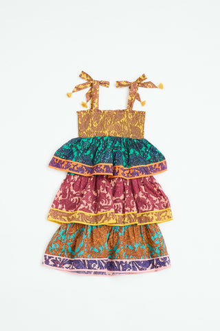 Zimmermann Kids Paisley Tiered Ruffle Dress