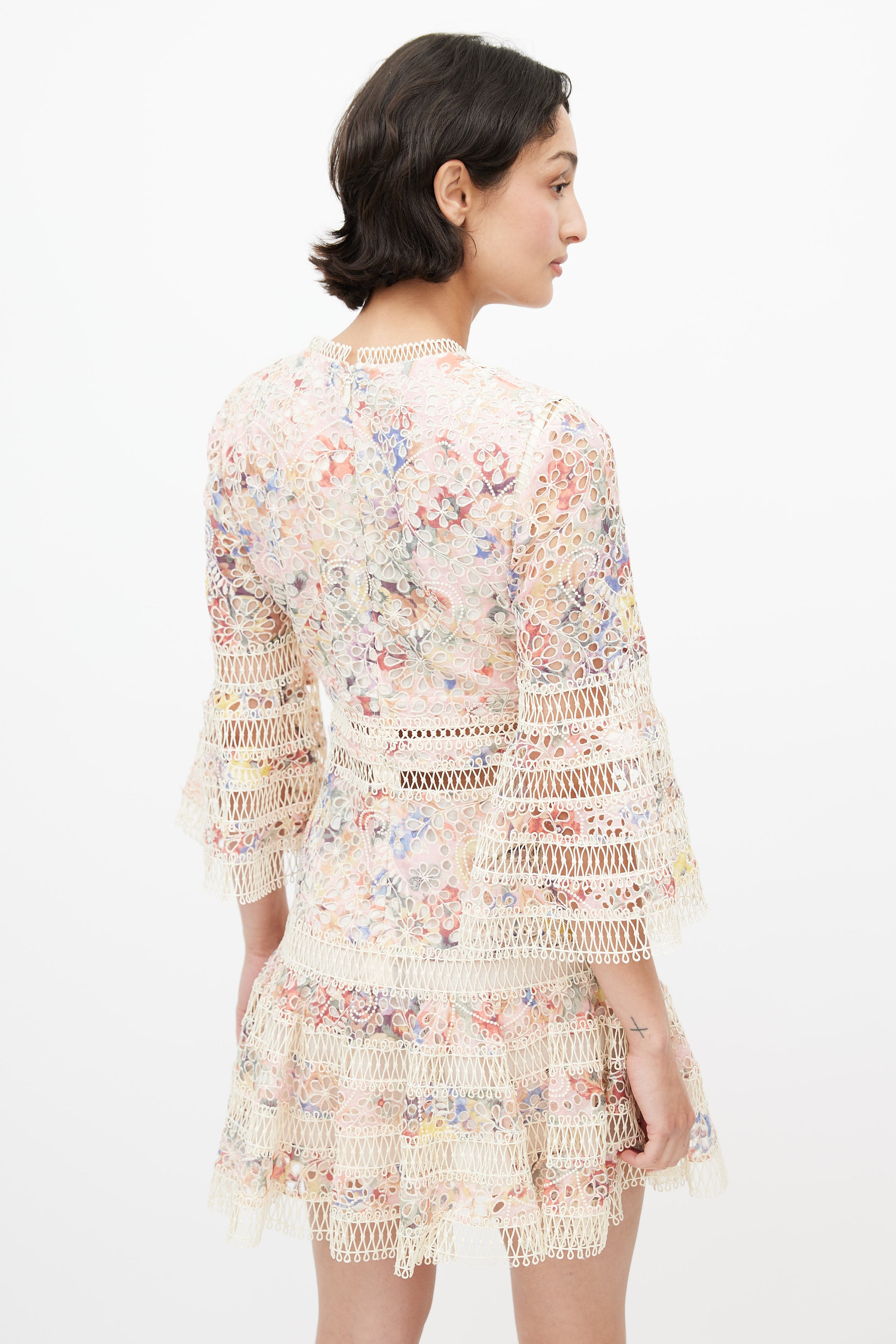 Zimmermann // Multicolour Floral Eyelet Laelia Dress – VSP Consignment