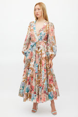 Zimmermann Multicolour Floral Patchwork Cassia Dress