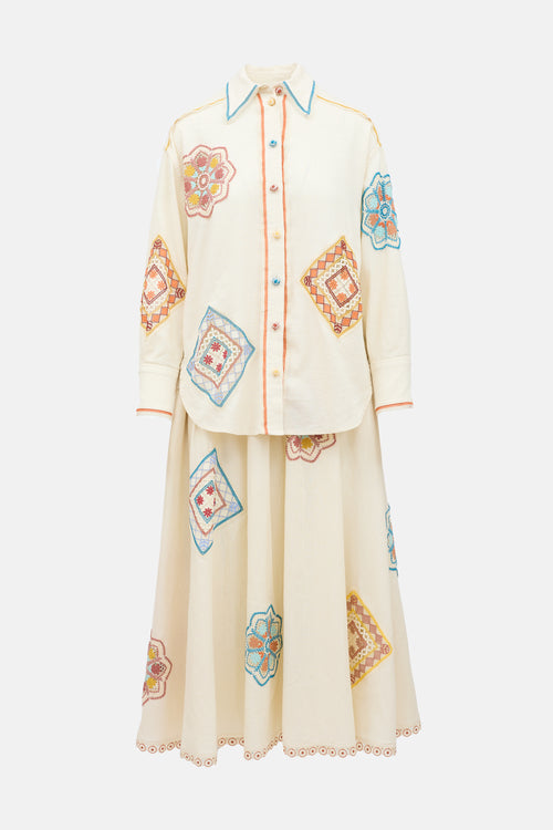 Zimmermann Ottie Doiley Appliqué Set