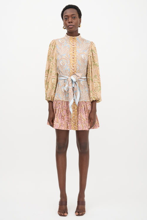 Zimmermann Paisley Tempo Spliced Dress