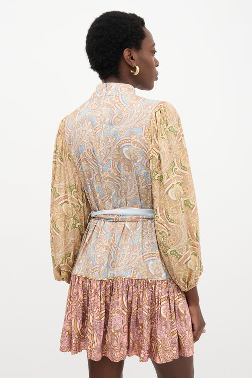 Zimmermann Paisley Tempo Spliced Dress