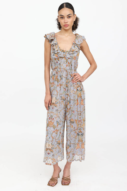 Zimmermann Silk Patterned Jumpsuit