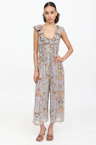 Zimmermann Silk Patterned Jumpsuit