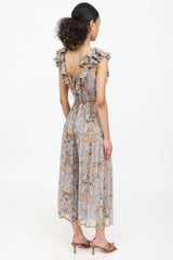 Zimmermann Silk Patterned Jumpsuit