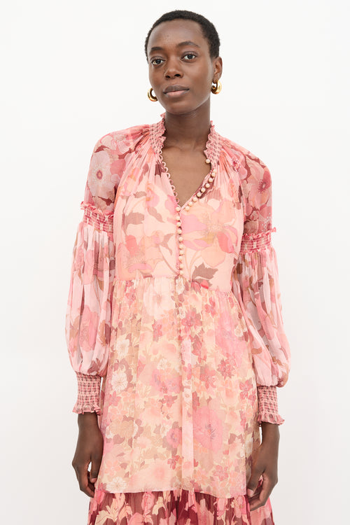 Zimmermann Silk Concert Spliced Dress