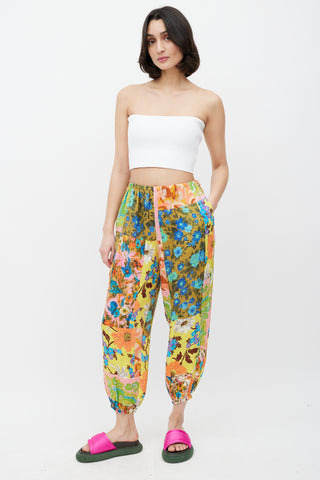 Zimmermann // Multicolour Silk Floral Semi Sheer Blouse – VSP Consignment