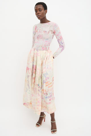 Zimmermann Mesh Dancer Graffiti Bodysuit