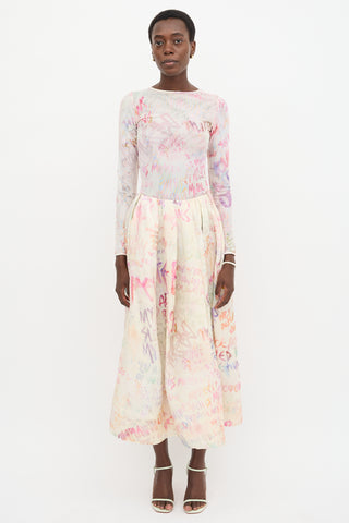 Zimmermann Printed Dancer Midi Skirt
