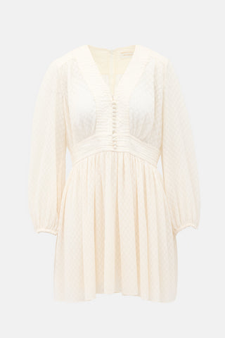 Zimmermann Plissé Fil Coupé Dress